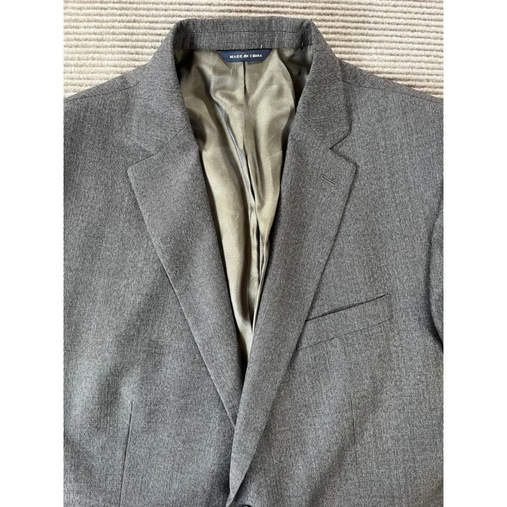 Banana Republic Mens 44R Modern Fit‎ 100% Wool Blazer Brown Sport Coat